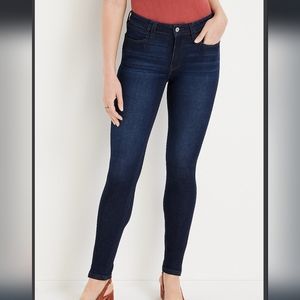 Kancan dark wash super skinny mid rise jeans, Size 15/31